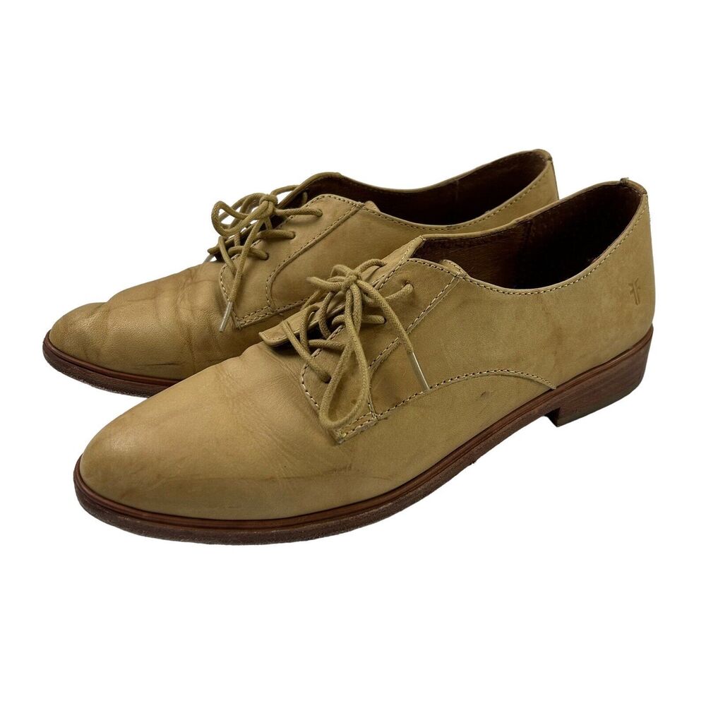 Frye Tan Leather Flats